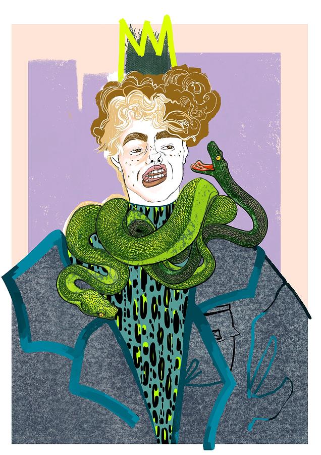 Prince of Snakes Digital Art by Solveig Lawitzke - Pixels