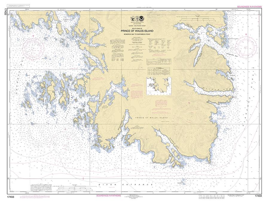 Prince Of Wales Island Kendric Bay To Shipwreck Point Alaska, Noaa ...