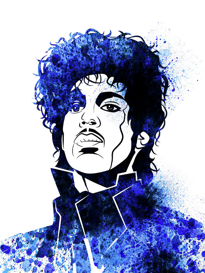 Music Digital Art - Prince Watercolor by Naxart Studio