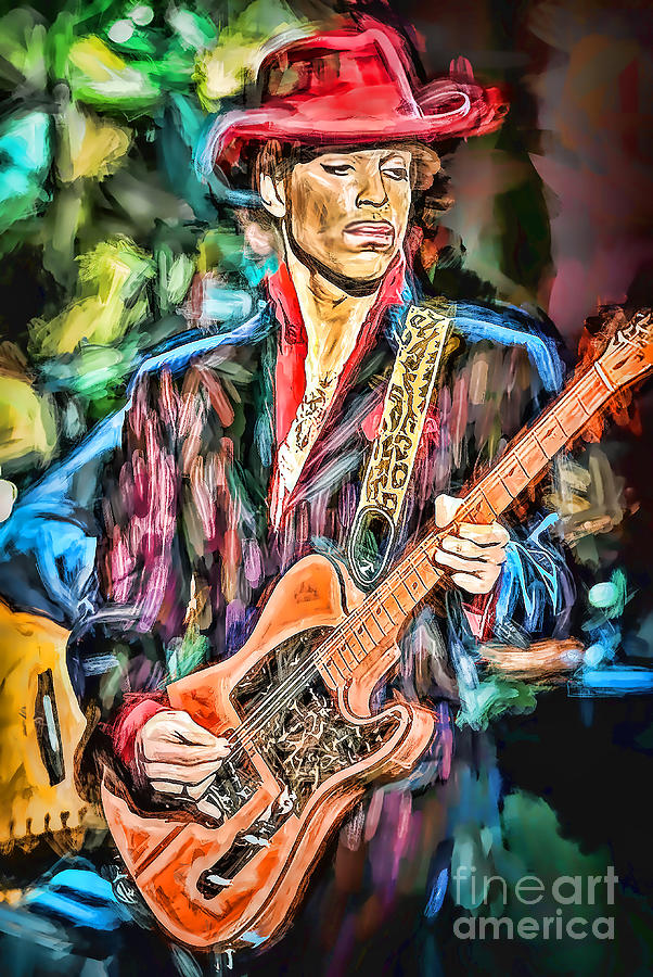 Prince Weeping Guitar Digital Art by Ray Brown - Fine Art America