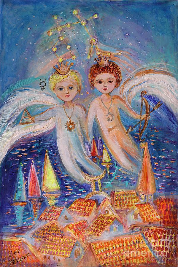 Princes of Zodiac. Gemini Painting by Elena Kotliarker