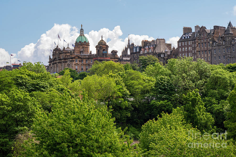 Princes Street Gardens and Edinburgh Old Town Photograph by Bob Phillips