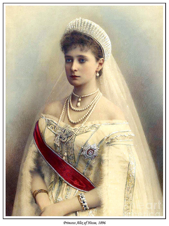 Princess Alix of Hesse, 1896 Painting by Romanov - Fine Art America