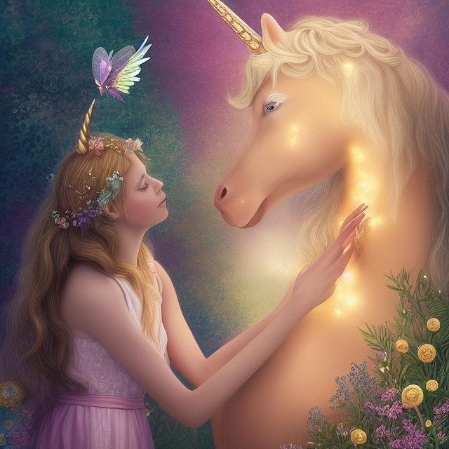 Princess and Her Unicorn Digital Art by Beverly Read