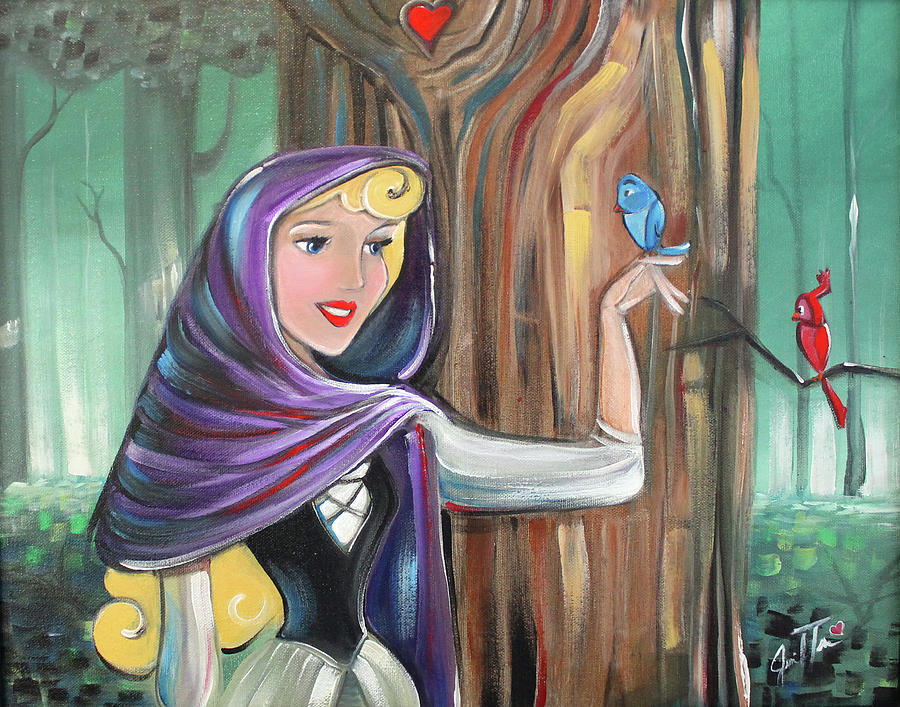 Bird Painting - Princess Aurora by Jennifer Treece