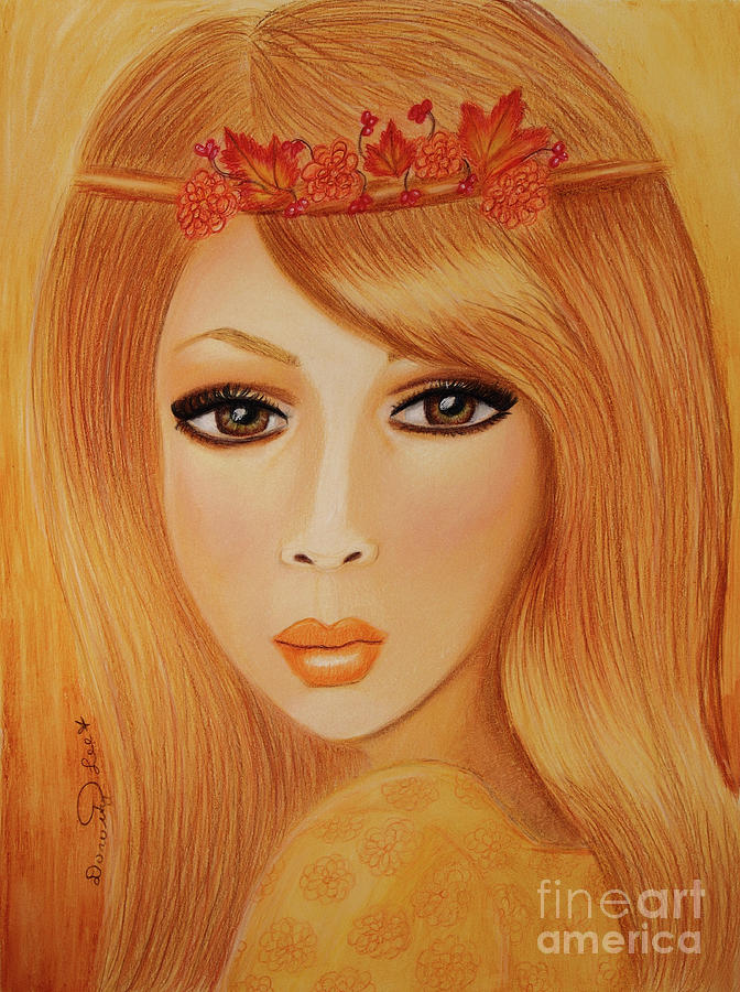 Princess Autumn Painting by Dorothy Lee