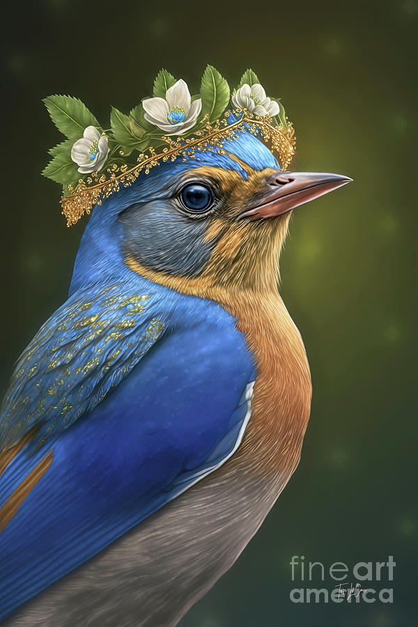  Princess Bluebird Painting by Tina LeCour