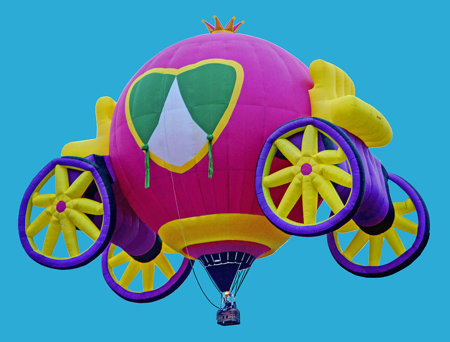Princess Carriage - Hot Air Balloon - Transparent Photograph by Nikolyn McDonald