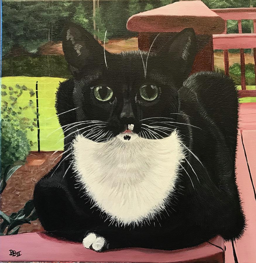 Princess Cat Painting by Boots Quimby