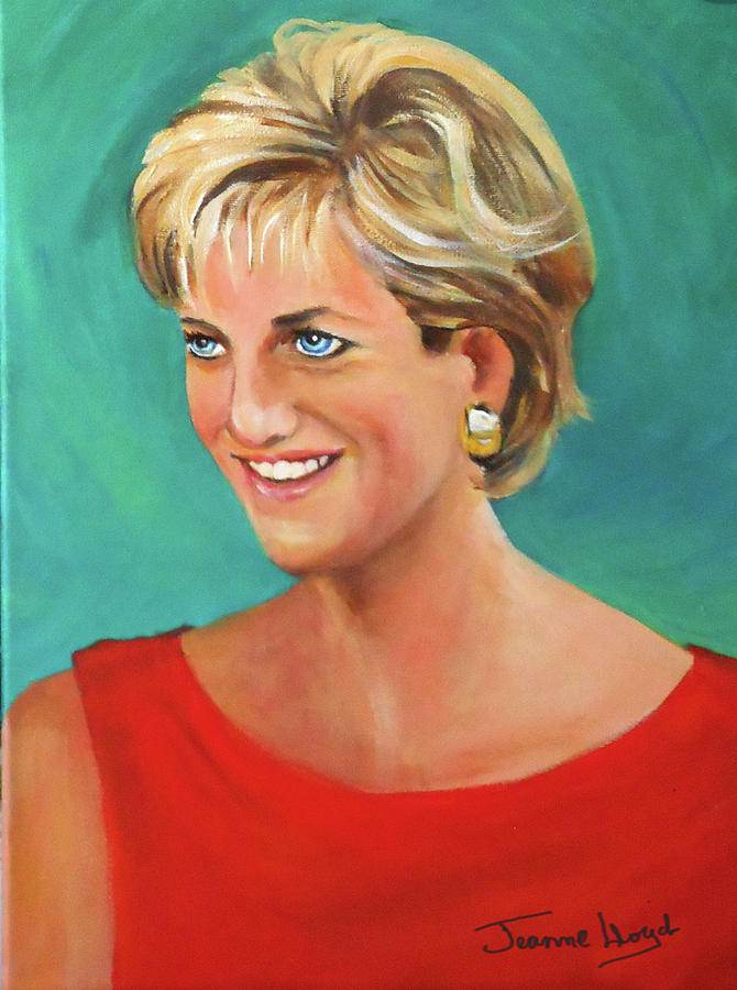 Princess Diana Painting by Jeanne Lloyd