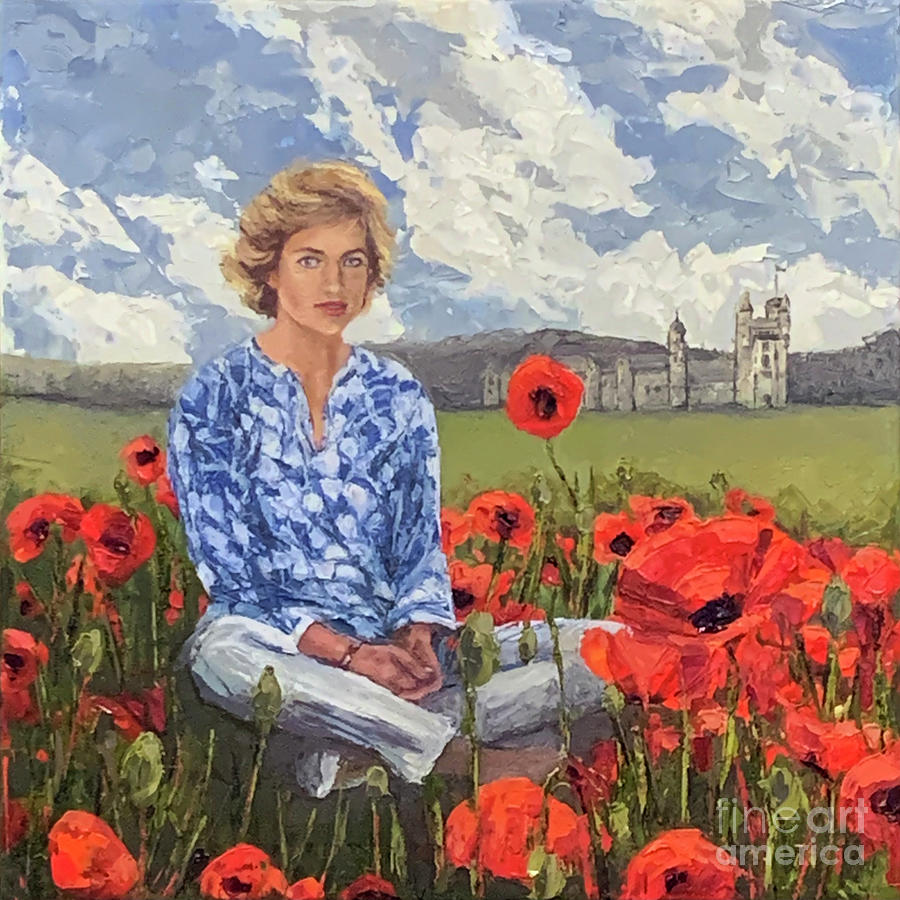 Princess Diana, 2019 Painting by PJ Kirk