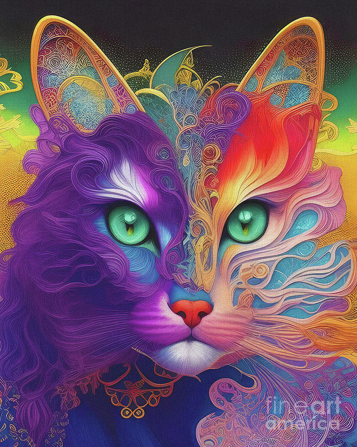 Princess Filancia Kitty Digital Art by Vicki Pelham