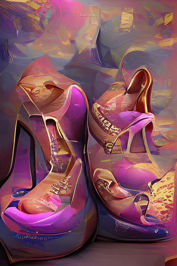 Princess For A Day Shoes Digital Art