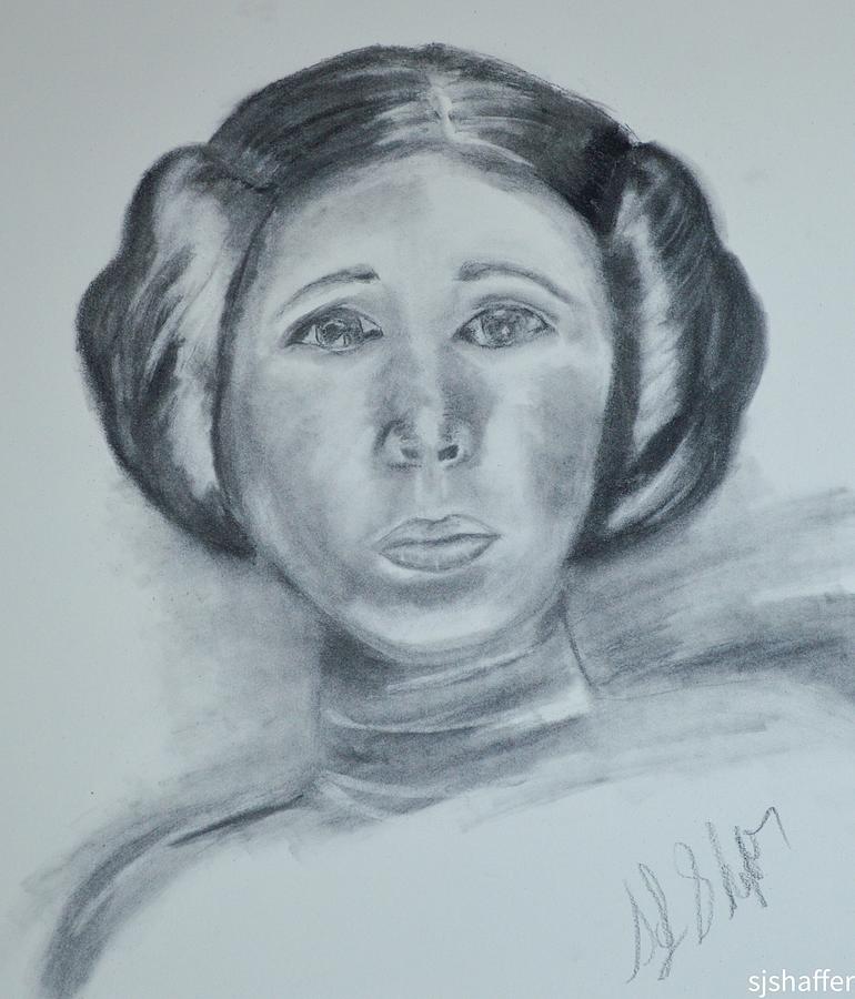 Princess Leia Drawing by Sylvia J Shaffer - Fine Art America