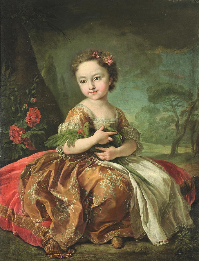  Princess Maria Luisa of Savoy  1729-1767   daughter of Charles Emmanuel I II of Sardinia  Painting by Louis-Michel van Loo