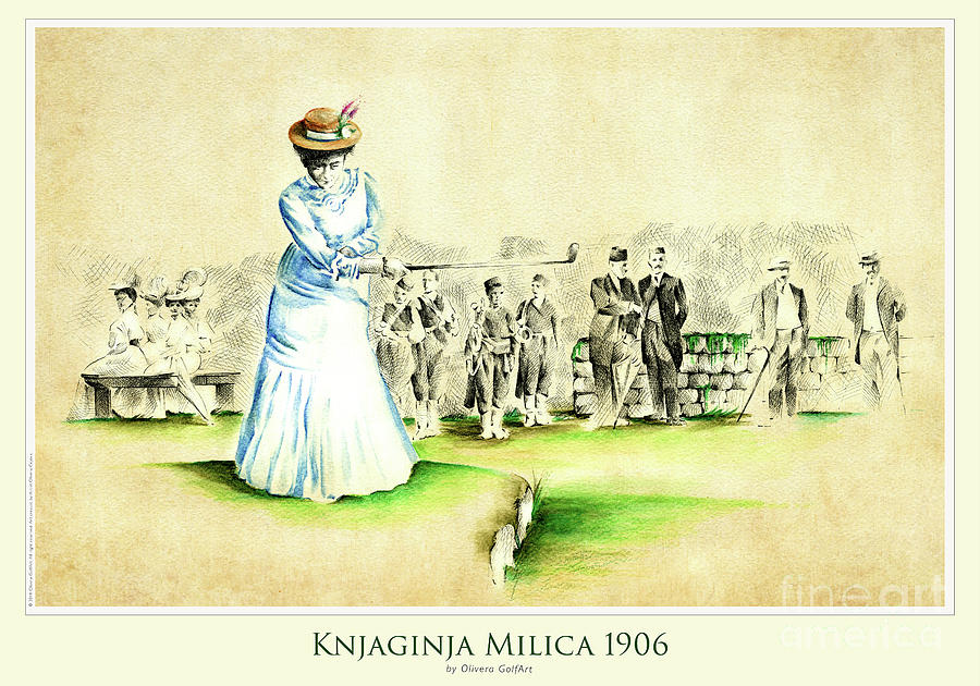 Princess Militza 1906 - Poster Painting by Olivera Cejovic