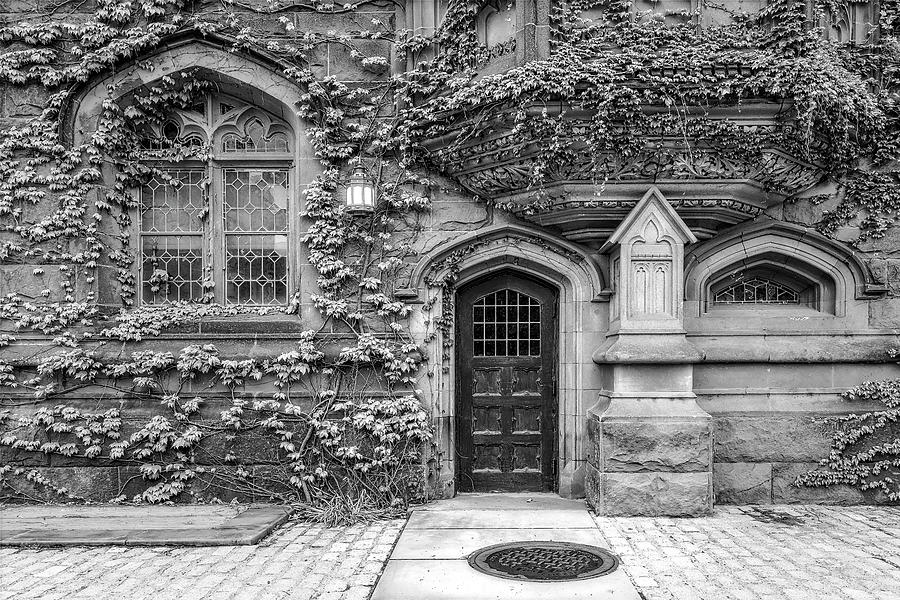 Princeton East Pyne Hall BW Photograph by Susan Candelario