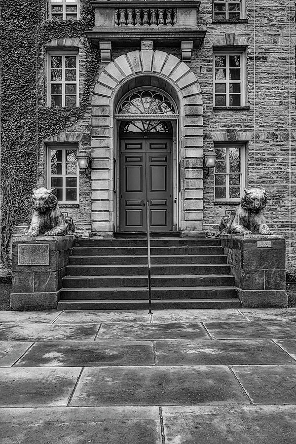 Princeton Nassau Hall BW Photograph by Susan Candelario