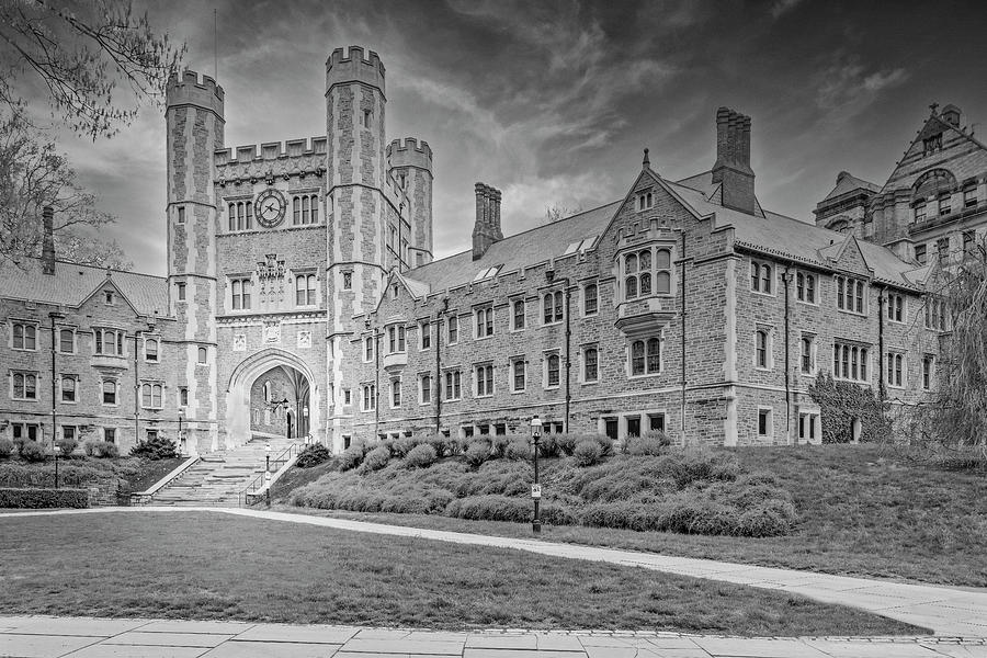 Princeton University Blair Hall  BW Photograph by Susan Candelario