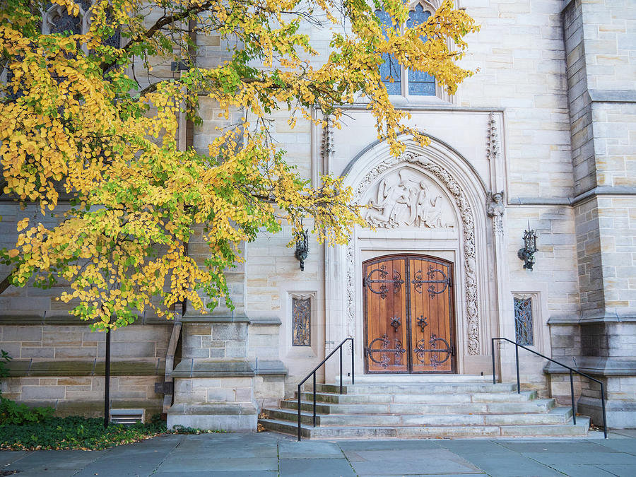 Princeton University Chapel Side Entrance Photograph by Kristia Adams