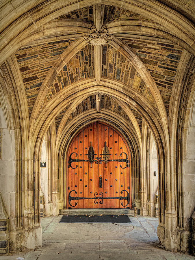Princeton University Henry Hall Doorway Photograph by Kristia Adams