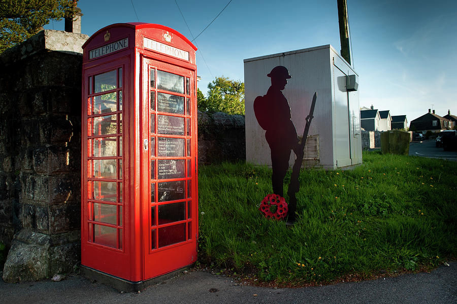 Princetown Red Telephone Box Photograph by Helen Jackson
