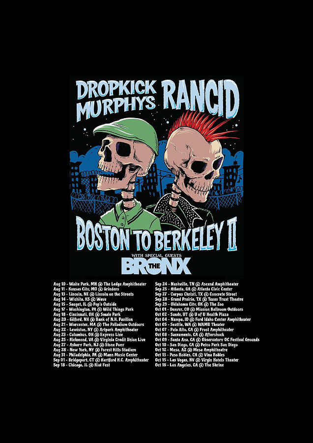 Print Art Dropkick Murphys And Rancid Boston To Berkeley II Tour Dates 2021  Gk88 Kids T-Shirt by Genta Kun Setiawan - Fine Art America