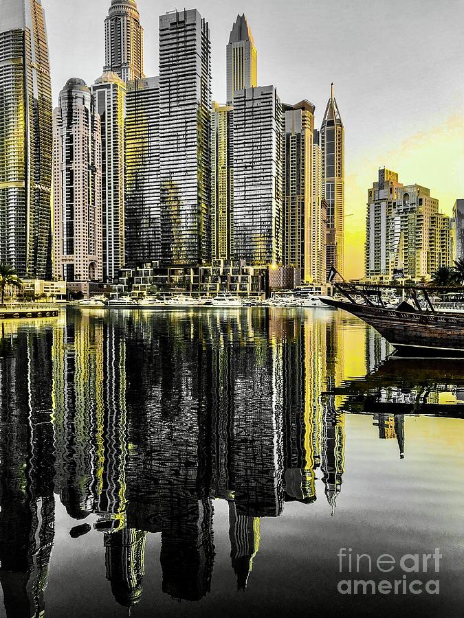 PRINT Yellow Dubai City, UAE Photograph by Svetlana Shavrina - Fine Art ...