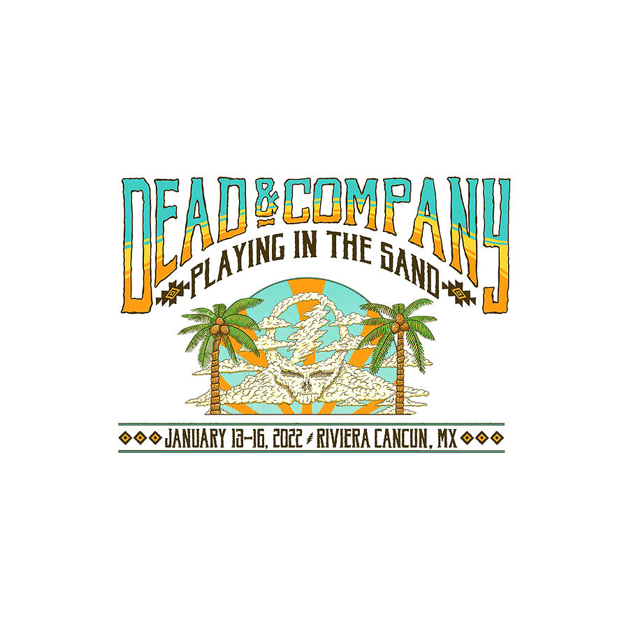 Prints Dead And Company Playing In The Sand 2022 Mexico Sc55 Digital 