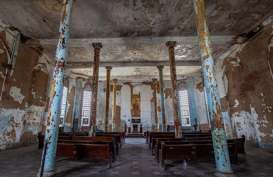 Morgan Freeman Photograph - Prison Chapel at the Mansfield Reformatory by Lon Dittrick