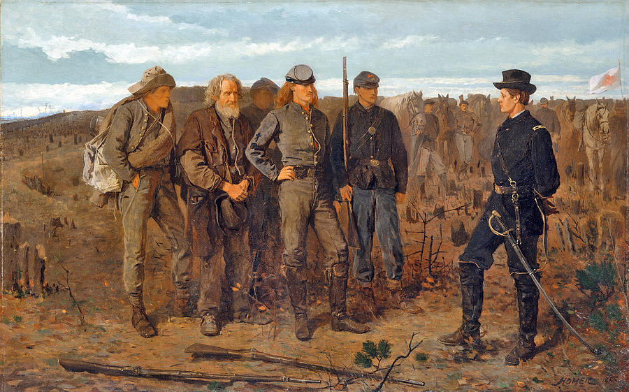 Vintage Painting - Prisoners from the Front by Long Shot