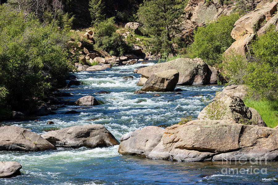 Pristine Blue Water of the South Platte River Photograph by Steven Krull