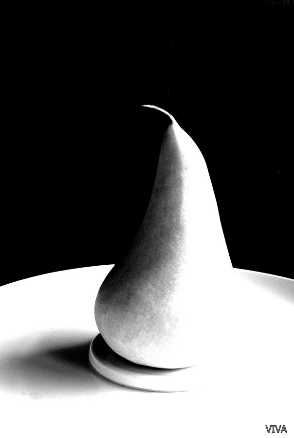 Pristine Pear B-W Photograph by VIVA Anderson