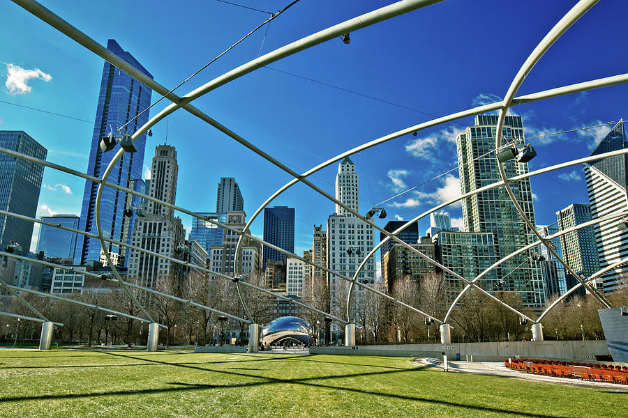 Pritzker Pavilion in Millennium Park Photograph by Linda Unger - Fine ...