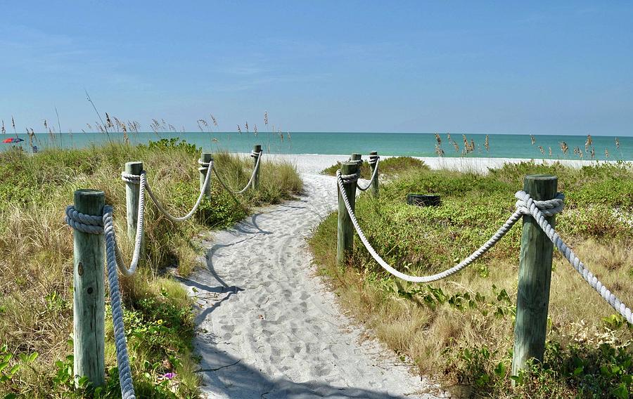 Private Beach Entrance Photograph by Laurie Snow Hein | Fine Art America