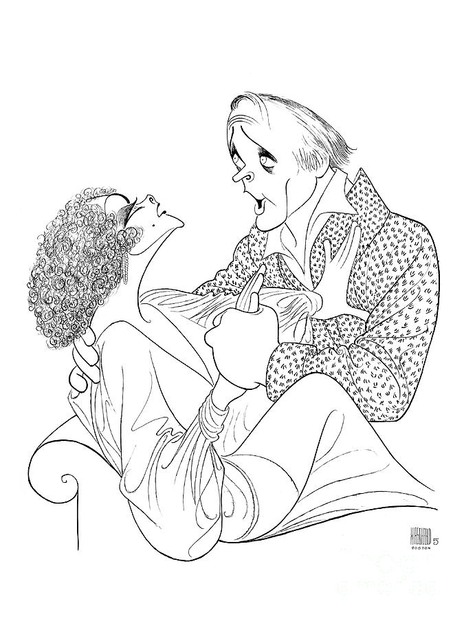 Private Lives Drawing by Al Hirschfeld Private Lives Drawing by Al Hirschfeld