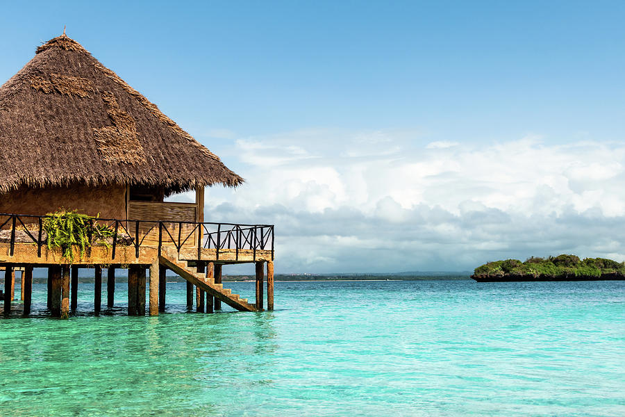 Paradise Photograph - Private Over-Water Hut on Tropical Island by Good Focused