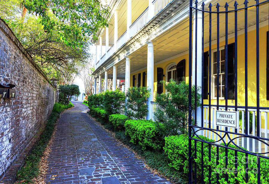 Private Residence in Charleston Photograph by John Rizzuto