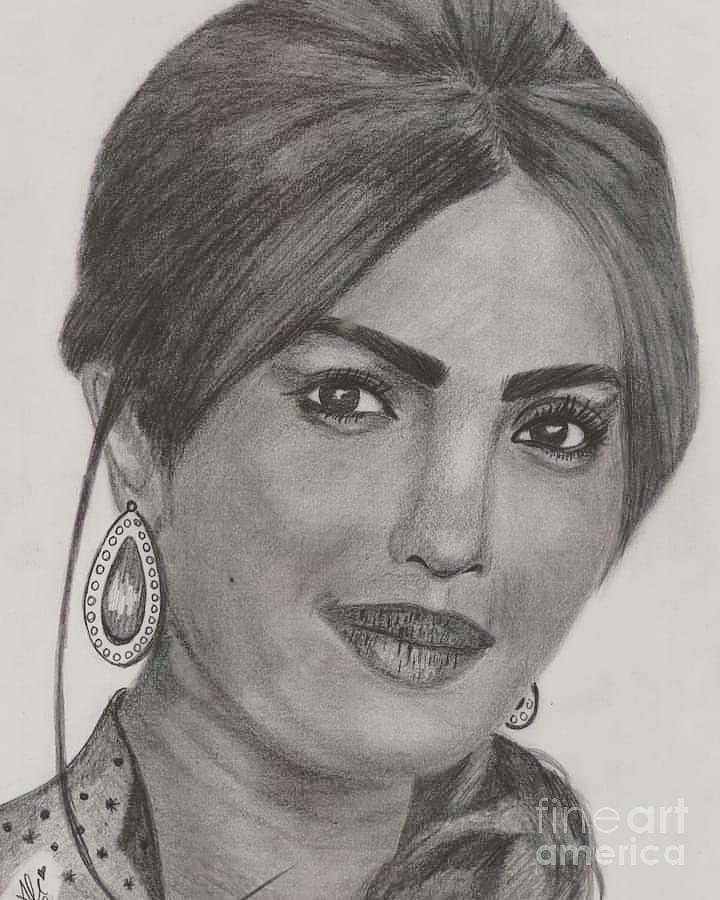 Priyanka Chopra Pencil Sketches