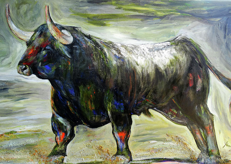 Prize Bull Painting by Koro Arandia