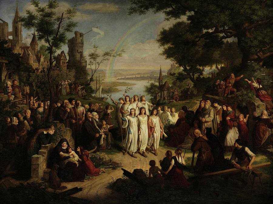 Dietrich Painting - Proclamation Of Peace After The Thirty Years War by Franz Dietrich Dietrich Painting - Proclamation Of Peace After The Thirty Years War by Franz Dietrich