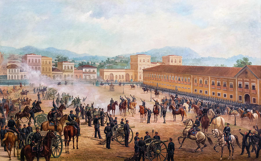 Proclamation of the Republic 1893 oil on canvas by Benedito Calixto ...