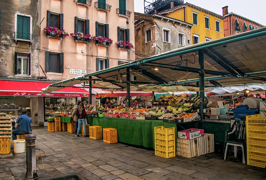 Produce Market along the Grand Canal Photograph by Carolyn Derstine