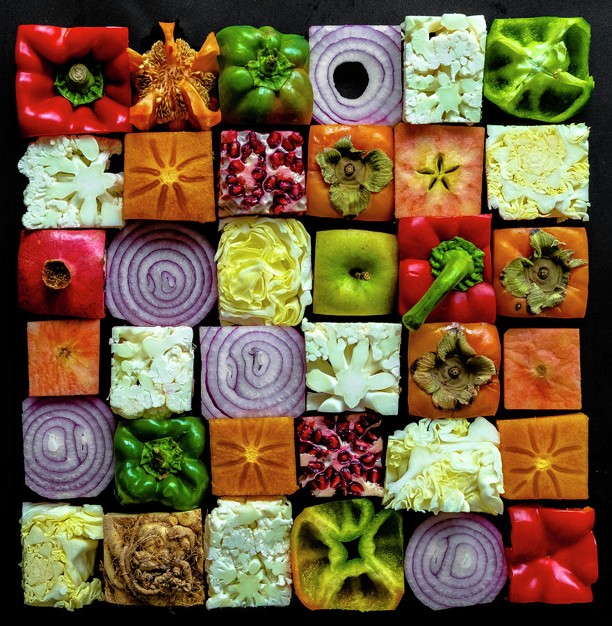 Produce Quilt Photograph by Sarah Phillips