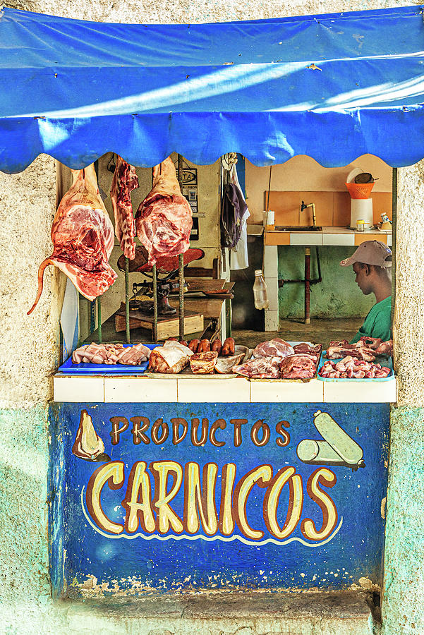 Productos Carnicos Photograph by Lou Novick