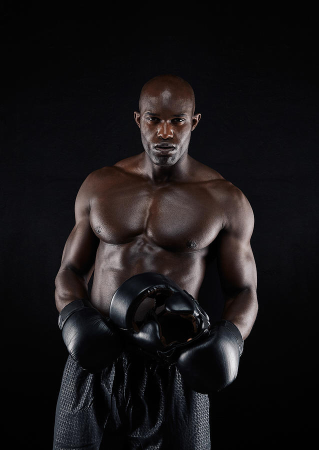 Professional male boxer Photograph by Jacoblund