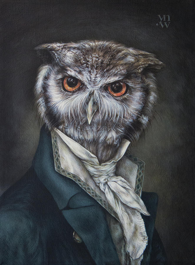 Professor Dapper Painting by Yvonne Wright