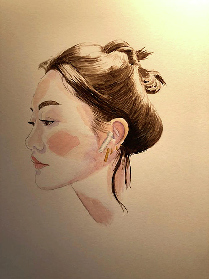 Profile In Warmth Painting