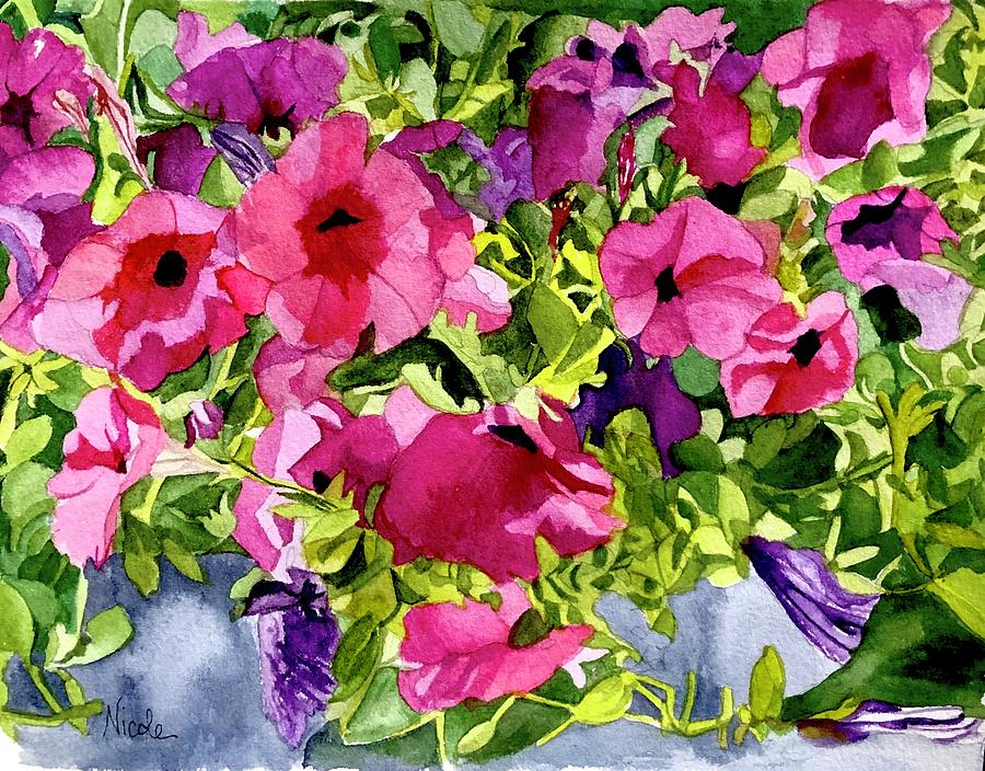 Summer Painting - Profusion of Pink by Nicole Curreri