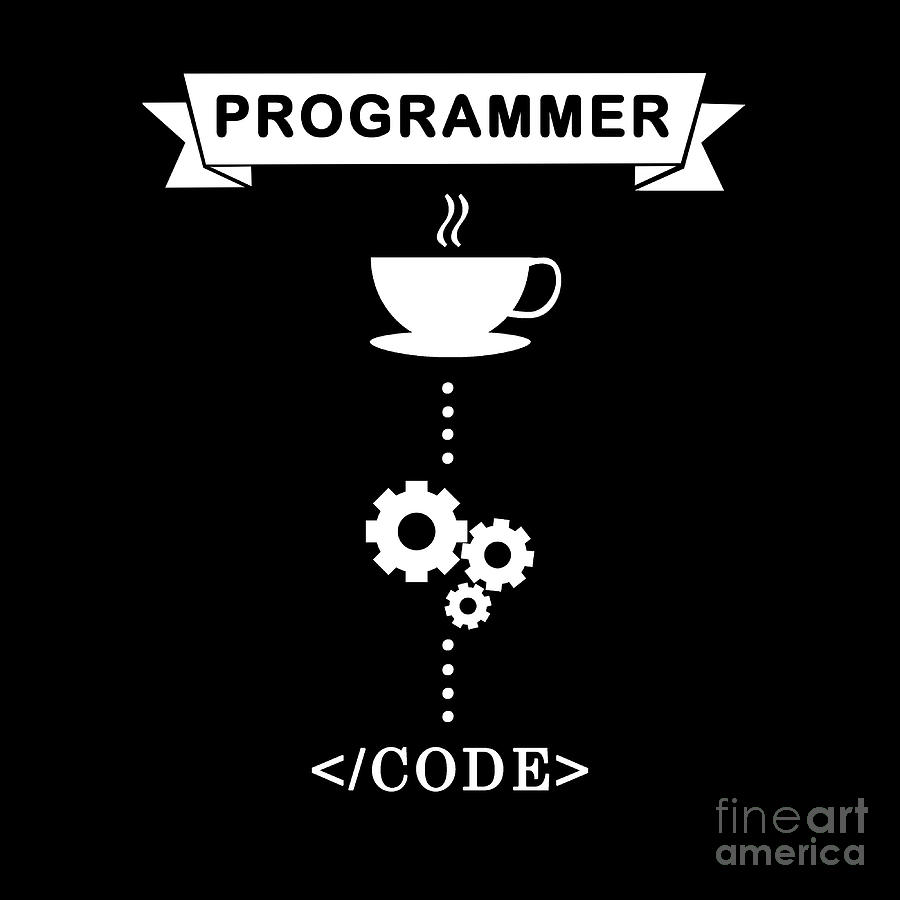 Programmer Coffee Funny' Poster, Picture, Metal Print,, 50% OFF